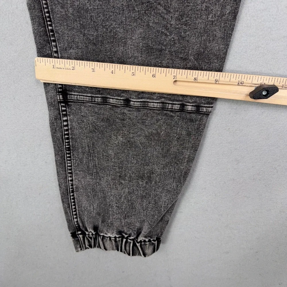 Pit Viper Mens Medium Gray Acid Wash Sport Denim Jogger Pants Streetwear Y2K